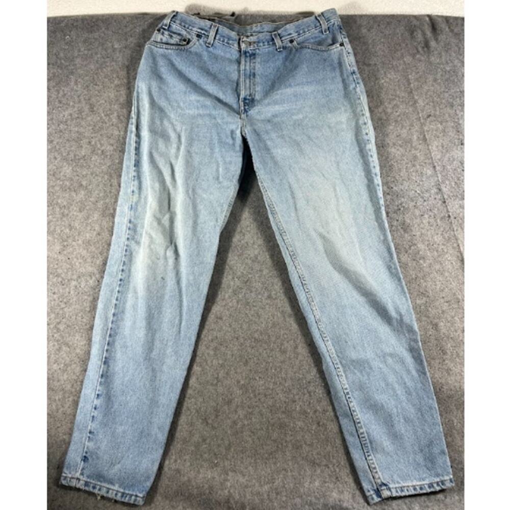 VTG 90s Levis 550 Red Tab Denim Jeans Womens 18L Light Wash Relaxed Fit Tapered